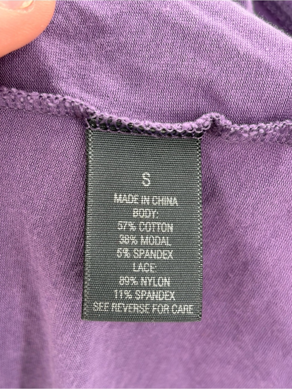 Y2K 2000s Purple Lace Girly Midi Nightgown Slip Dress Lounge Sleepwear Medium M - Picture 9 of 13